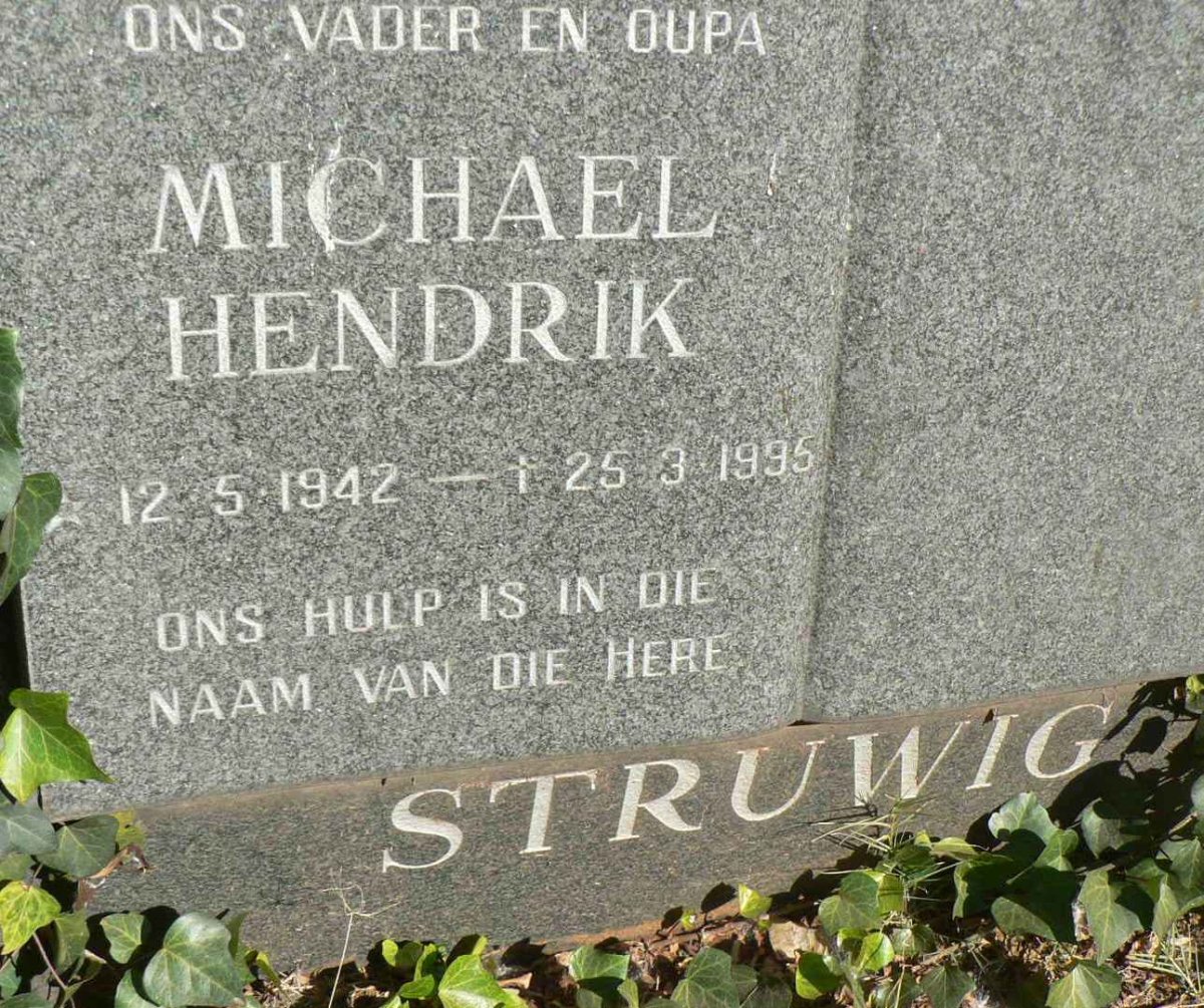 STRUWIG Michael Hendrik 1942-1995