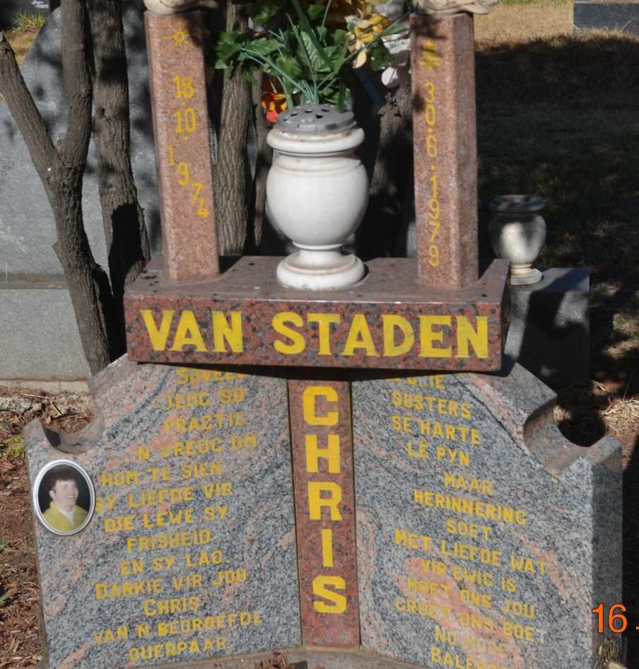 STADEN Chris, van 1974-1979