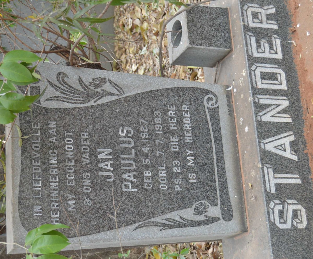 STANDER Jan Paulus 1927-1983