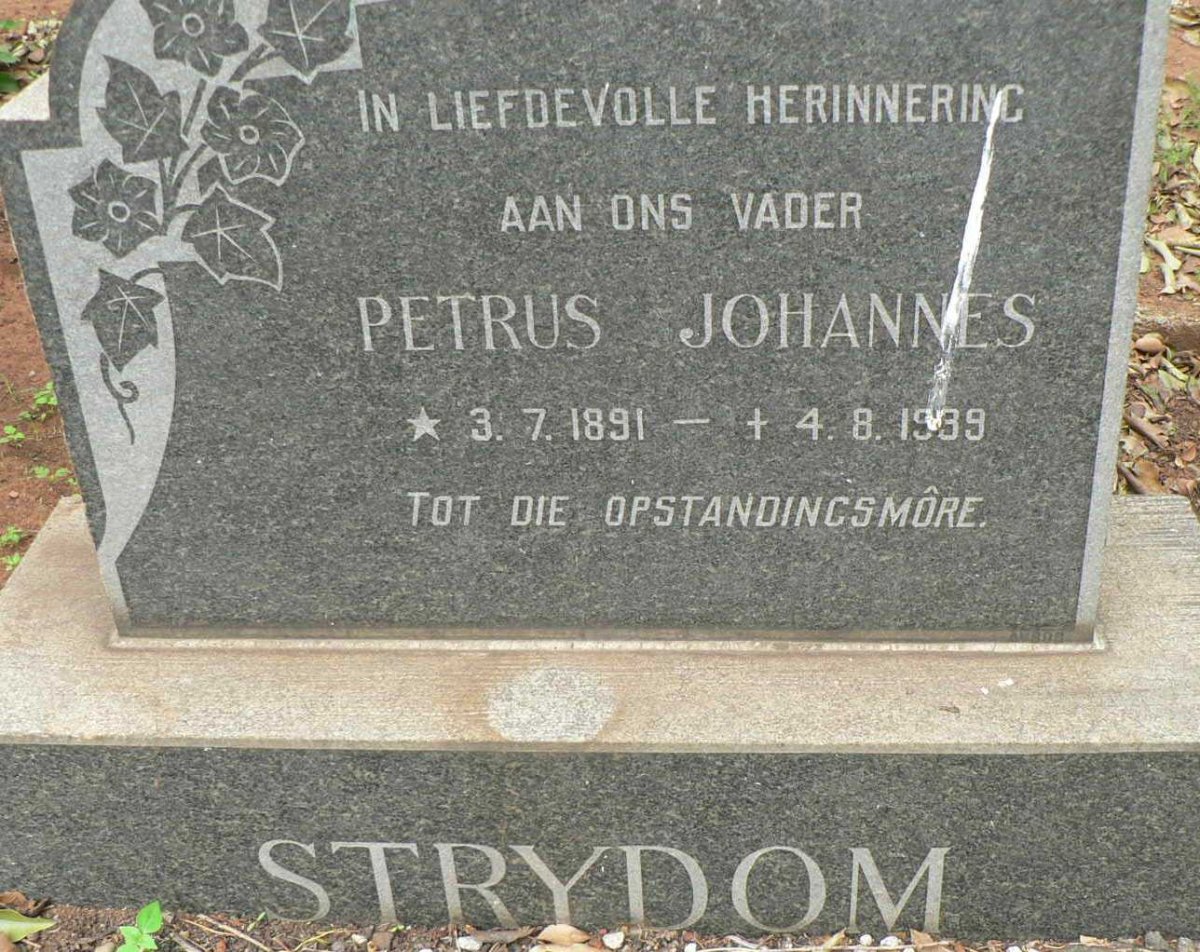 STRYDOM Petrus Johannes 1891-1939