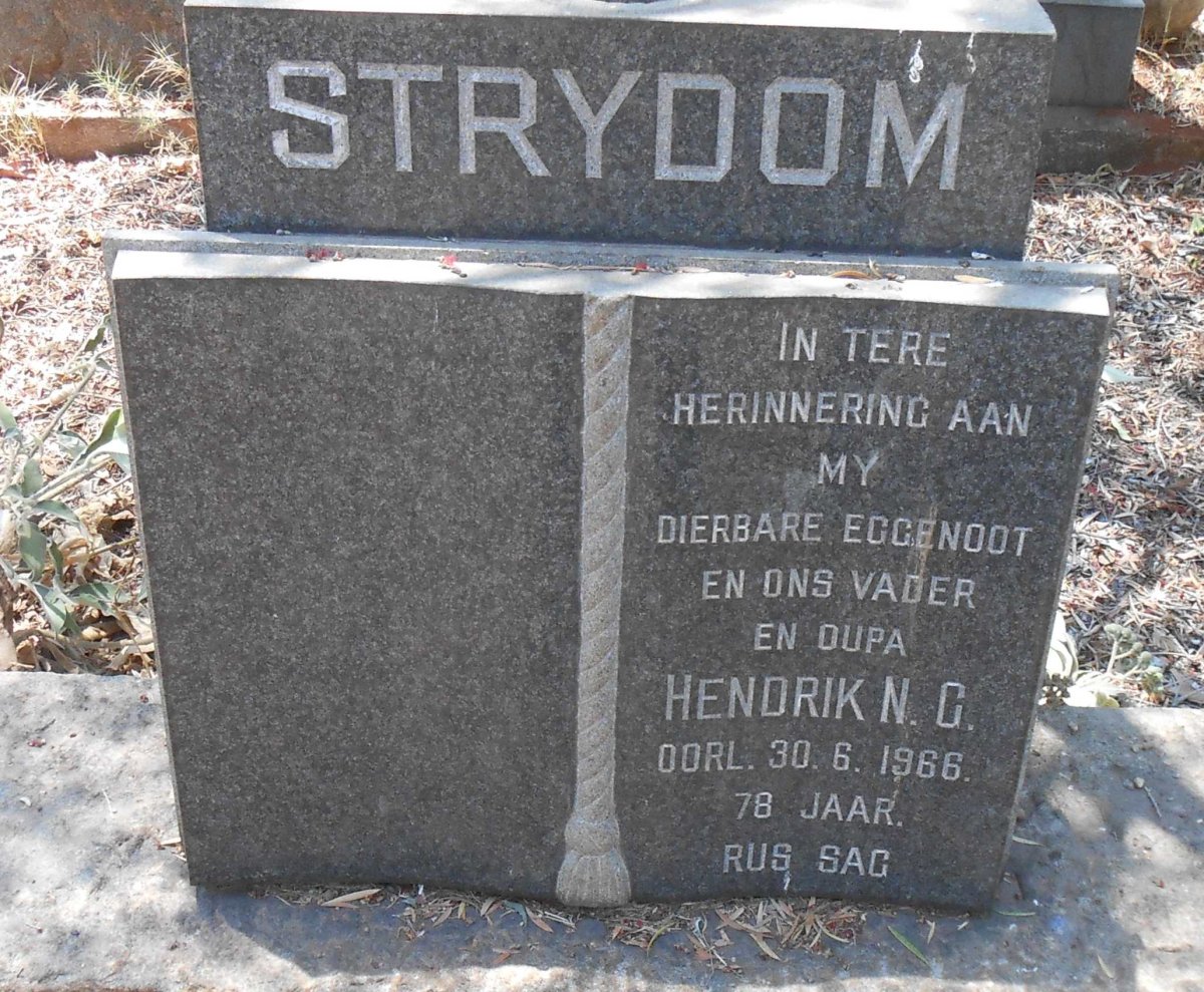 STRYDOM Hendrik N.G. -1966