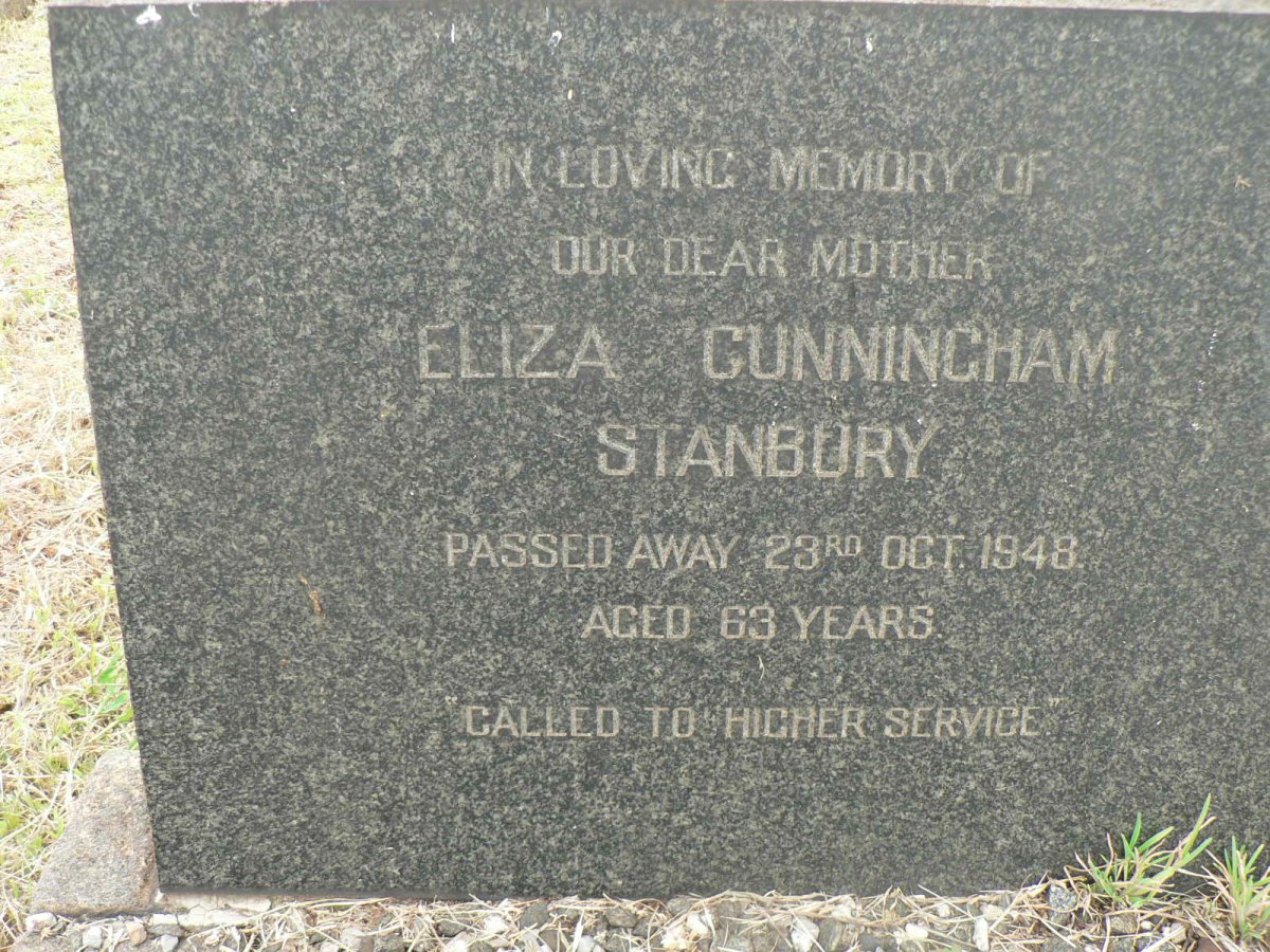 STANBURY Eliza Cunningham -1948