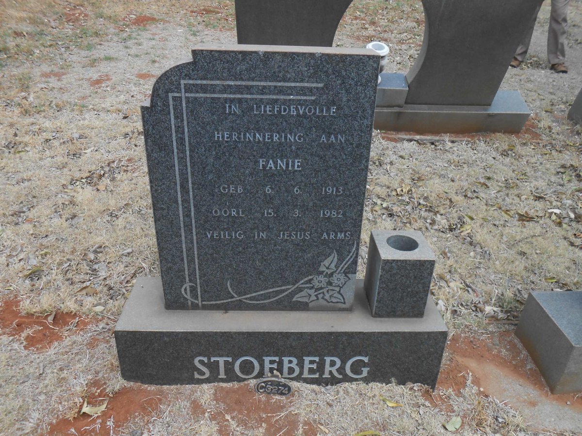 STOFBERG Fanie 1913-1982