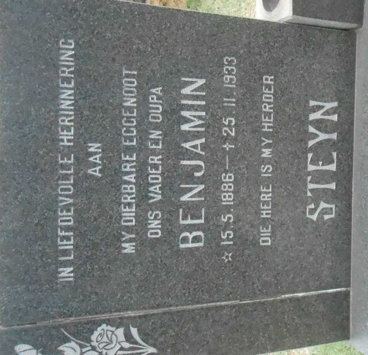 STEYN Benjamin 1886-1933