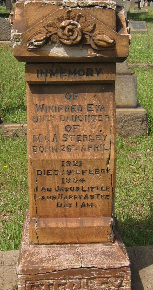 STERLEY Winifred Eva 1921-1934