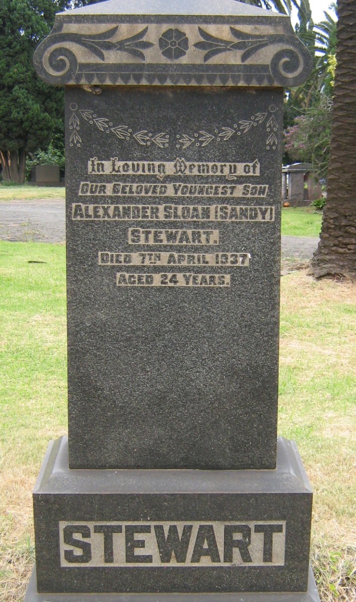 STEWART Alexander Sloan -1943 &amp; Elizabeth Davidson -1948 :: STEWART Alexander Sloan -1937