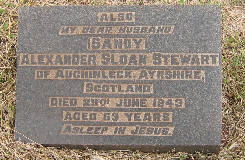 STEWART Alexander Sloan -1943 &amp; Elizabeth Davidson -1948 :: STEWART Alexander Sloan -1937