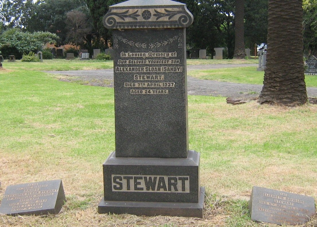 STEWART Alexander Sloan -1943 &amp; Elizabeth Davidson -1948 :: STEWART Alexander Sloan -1937