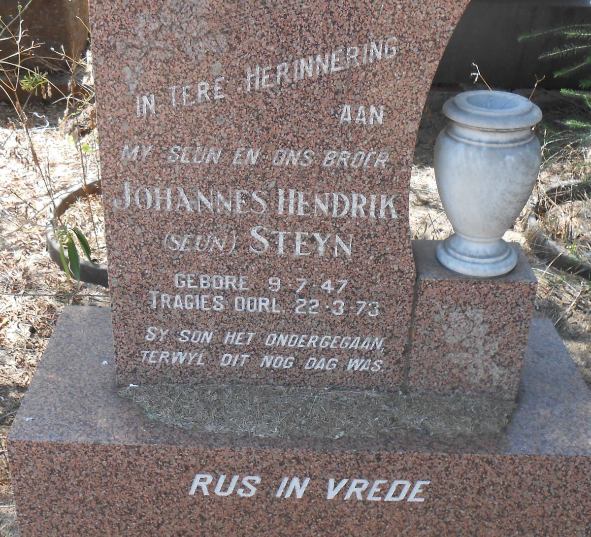 STEYN Johannes Hendrik 1947-1973