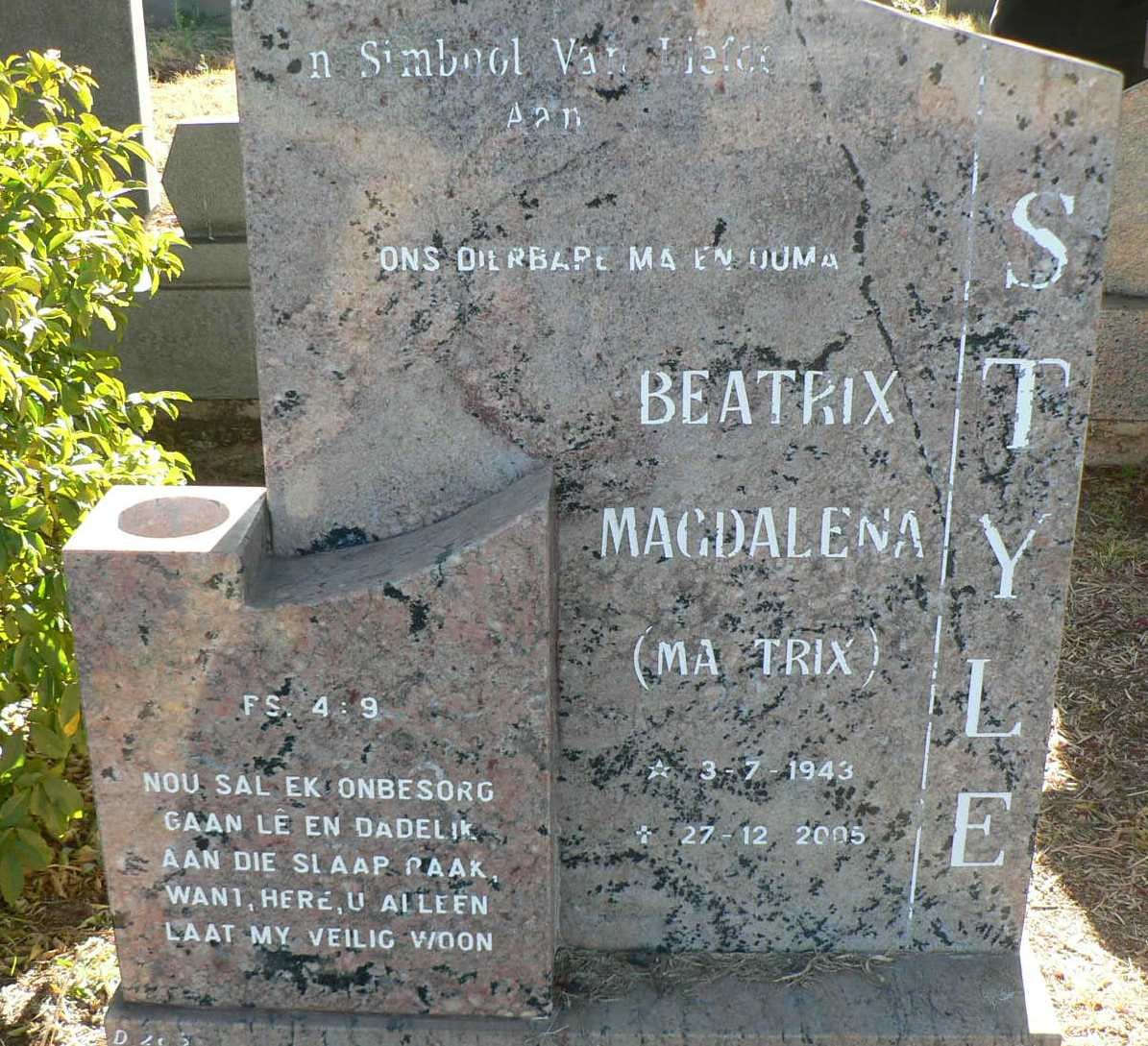 STYLE Beatrix Magdalena 1943-2005