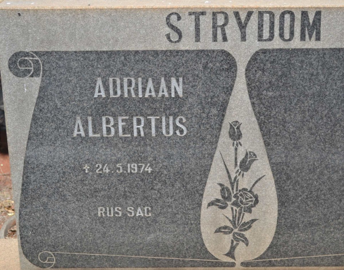 STRYDOM Adriaan Albertus -1974