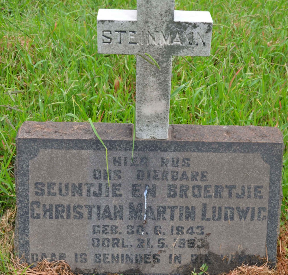 STEINMANN Christian Martin Ludwig 1943-1953