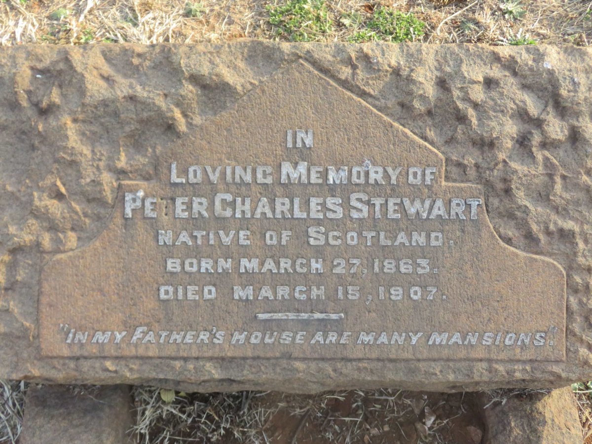 STEWART Peter Charles 1863-1907