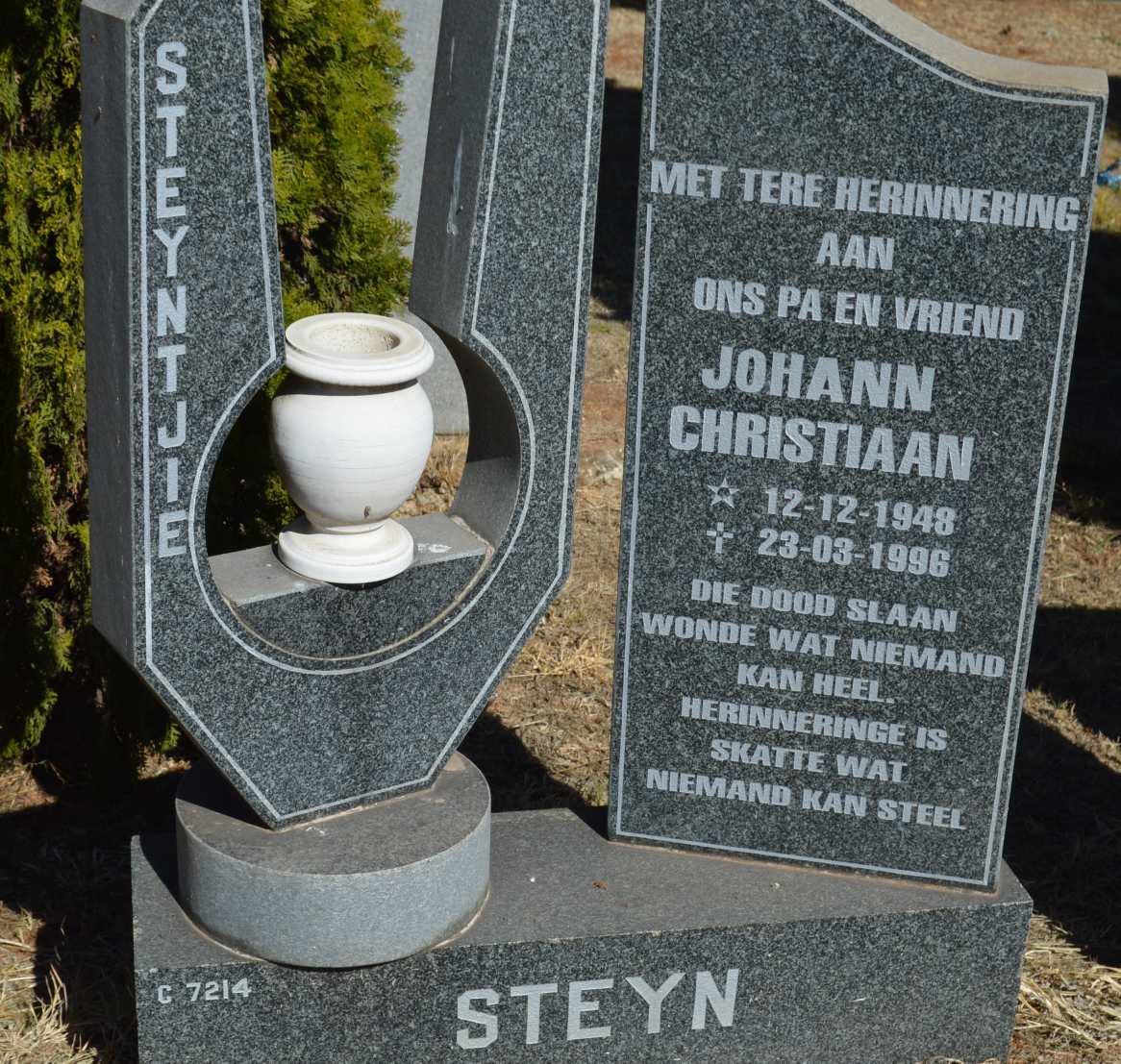STEYN Johann Christiaan 1948-1996