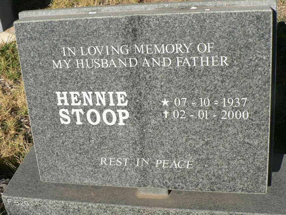 STOOP Hennie 1937-2000