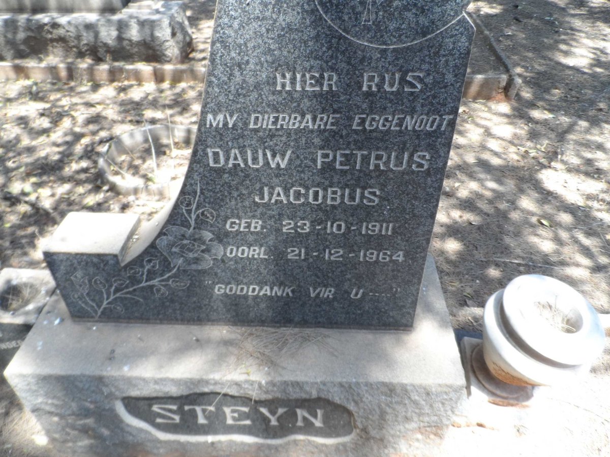 STEYN Dauw Petrus Jacobus 1911-1964
