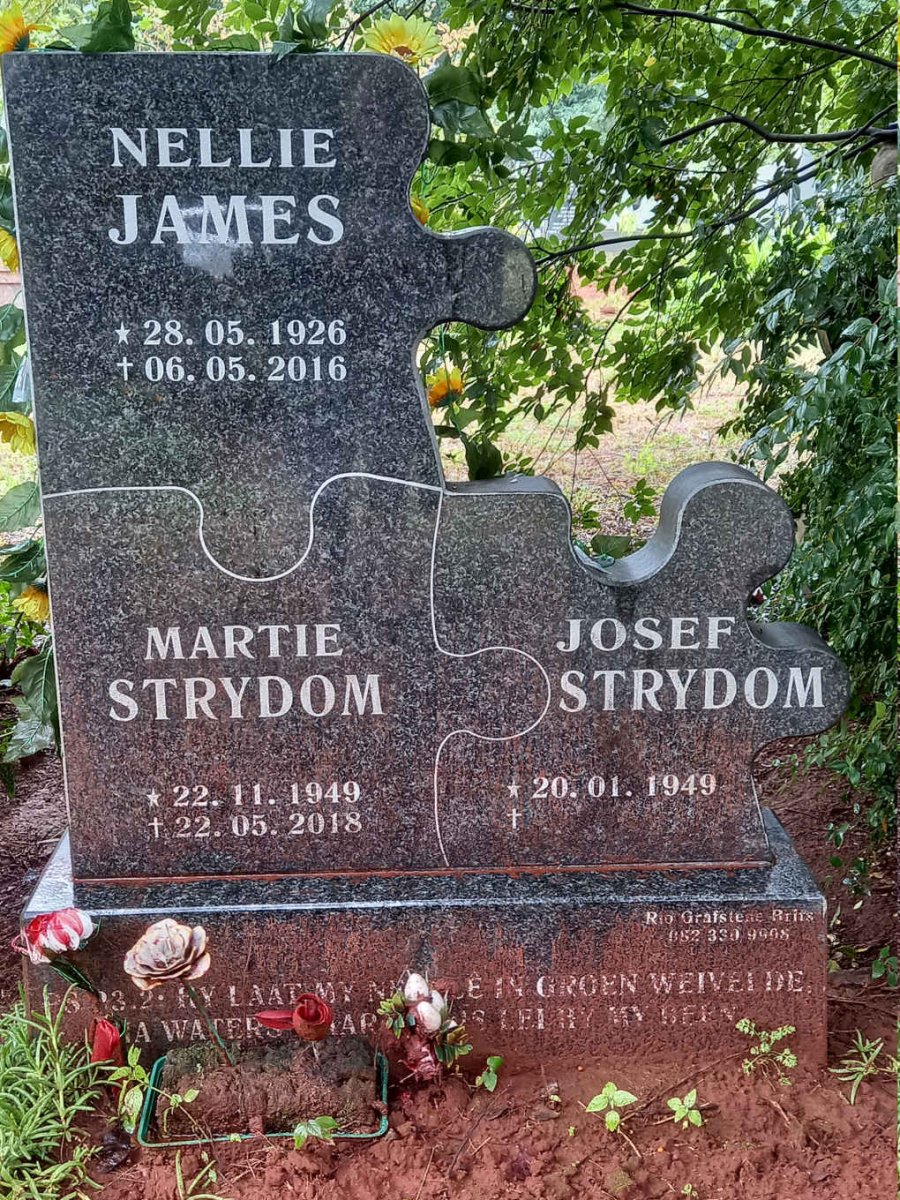 STRYDOM Josef 1949- &amp; Martie 1949-2018:: JAMES Nellie 1926-2016