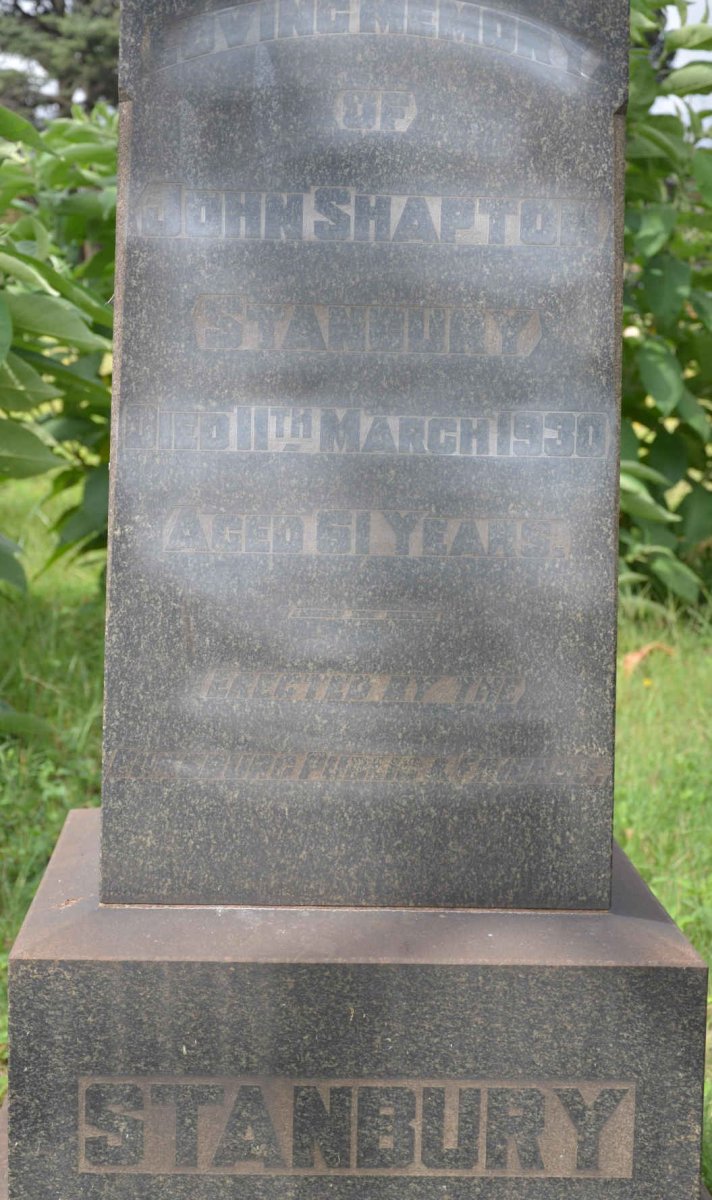 STANBURY John Shapton -1930