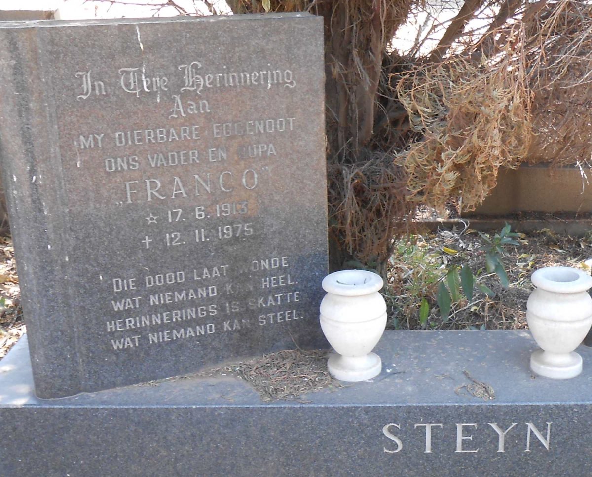 STEYN Franco 1913-1975