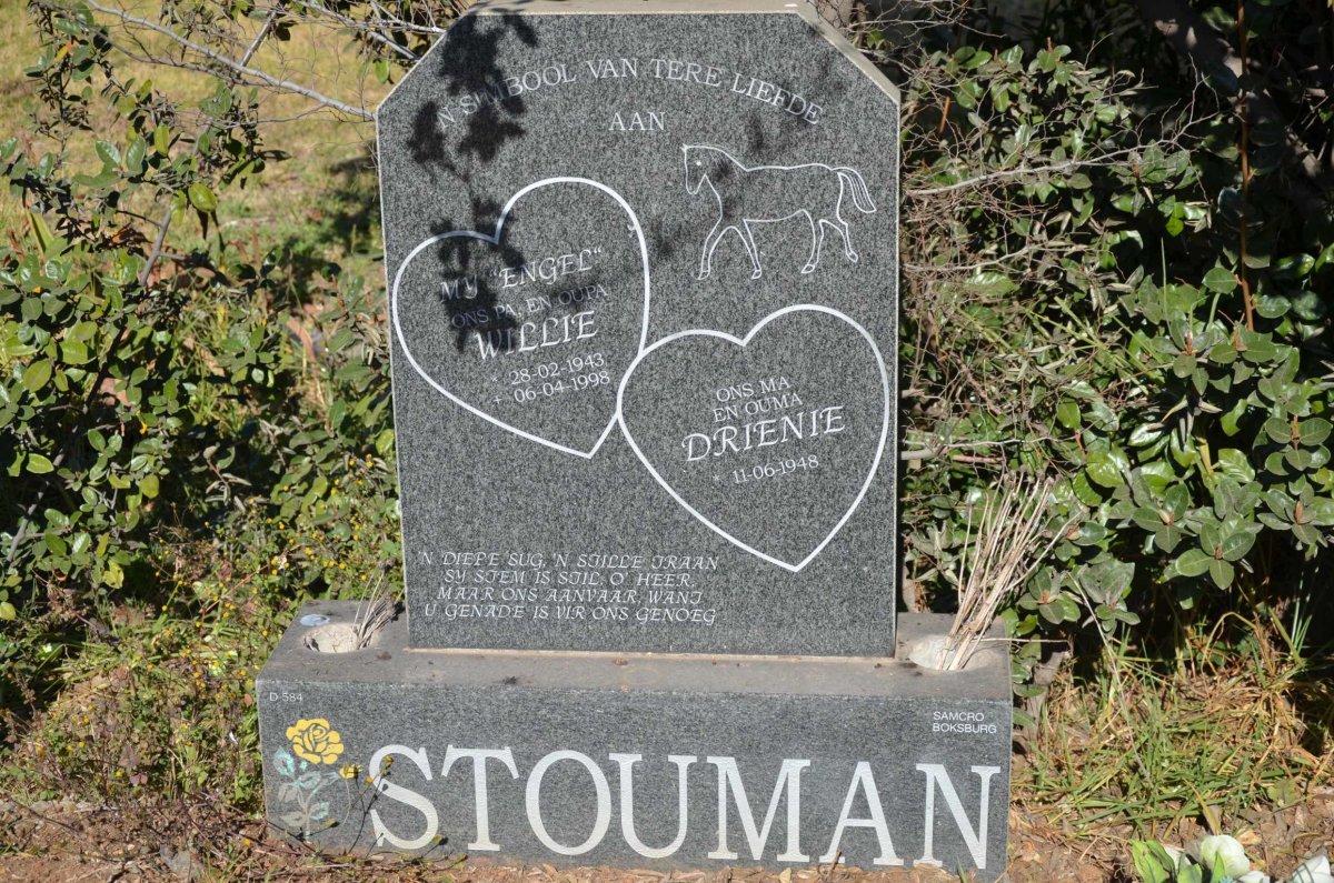STOUMAN Willie 1943-1998 &amp; Drienie 1948-