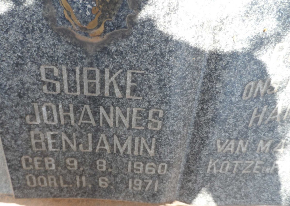SUBKE Johannes Benjamin 1960-1971