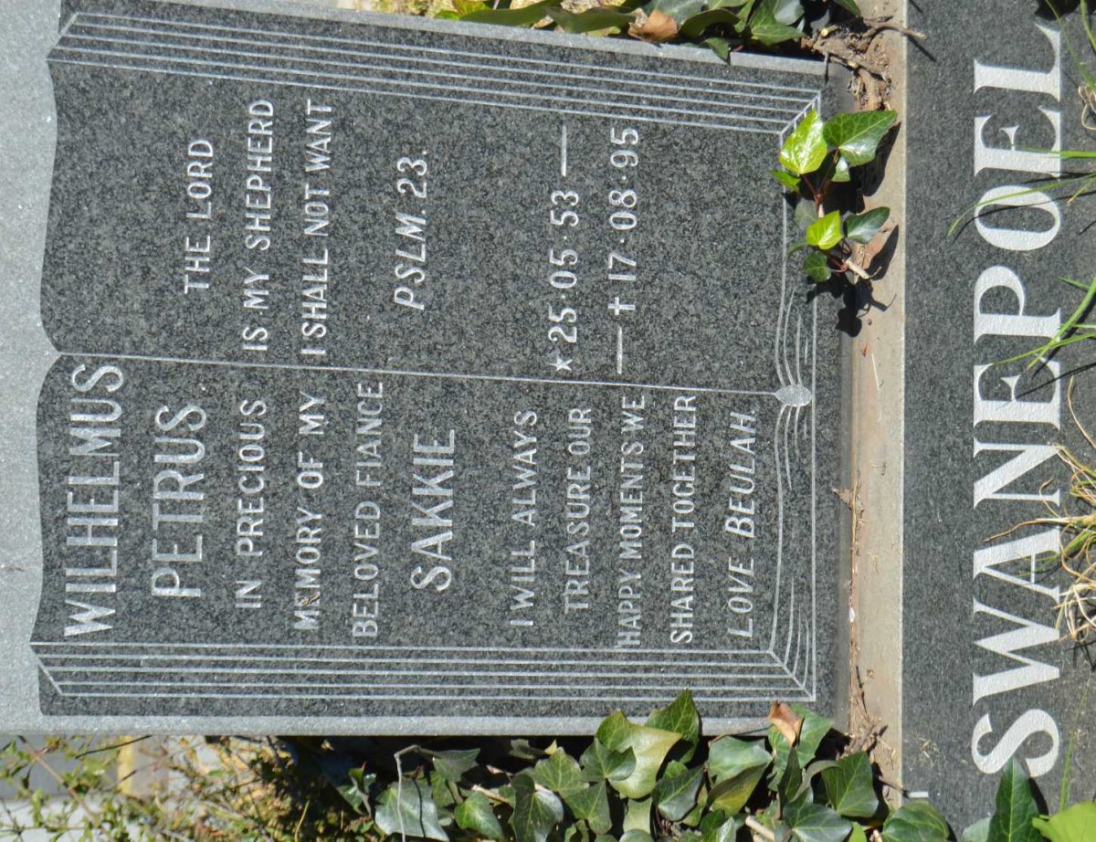 SWANEPOEL Wilhelmus Petrus 1953-1995