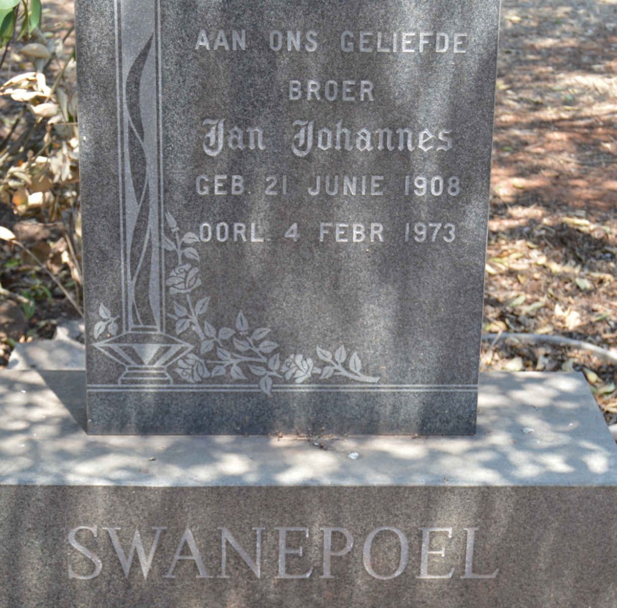 SWANEPOEL Jan Johannes 1908-1973