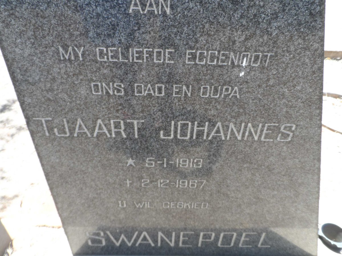 SWANEPOEL Tjaart Johannes 1913-1967