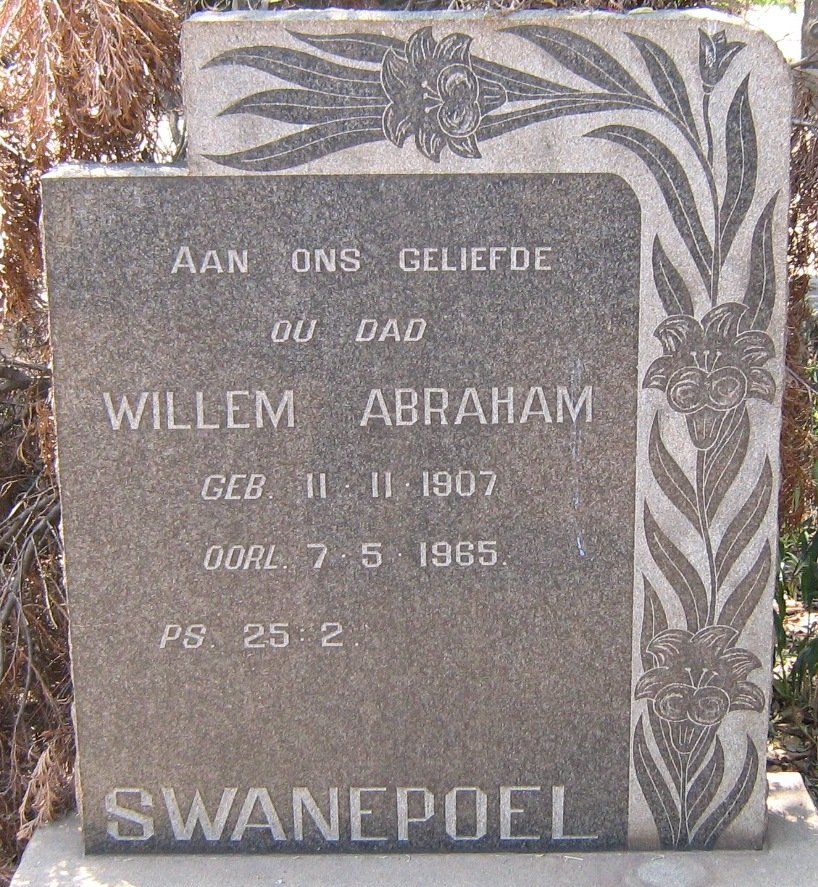 SWANEPOEL Willem Abraham 1907-1965