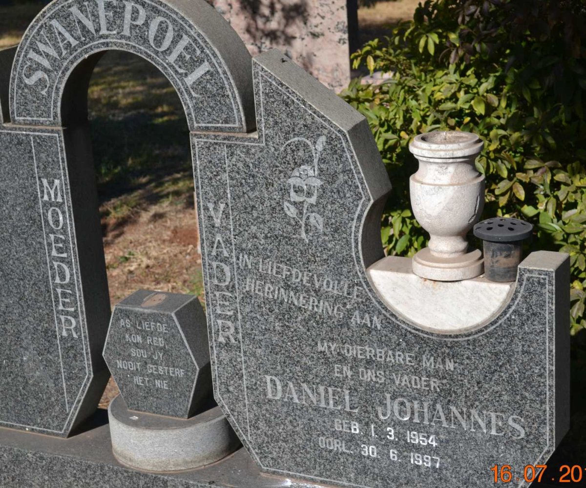 SWANEPOEL Daniel Johannes 1954-1997