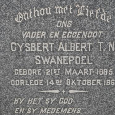 SWANEPOEL Gysbert Albert T.N. 1885-1961