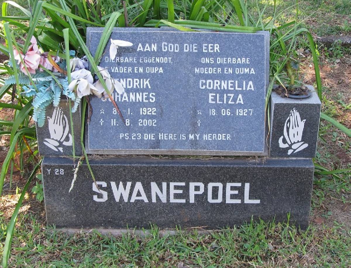 SWANEPOEL Hendrik Johannes 1922-2002 &amp; Cornelia Eliza 1927-