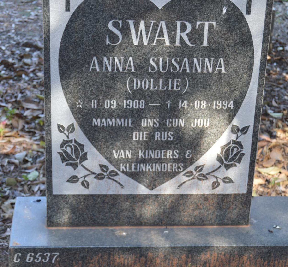 SWART Anna Susanna 1908-1994