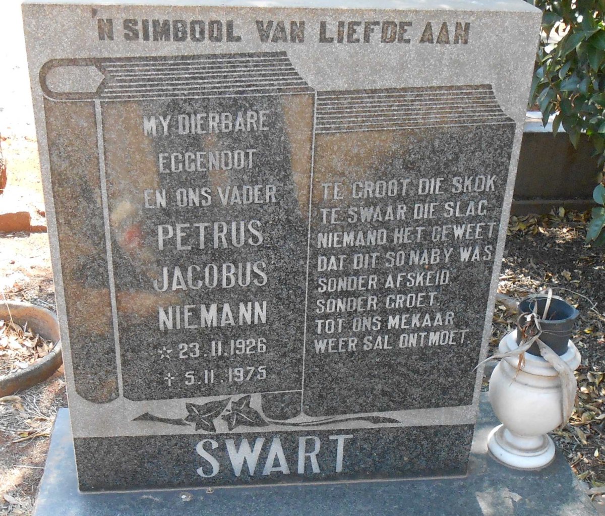 SWART Petrus Jacobus Niemann 1926-1975 