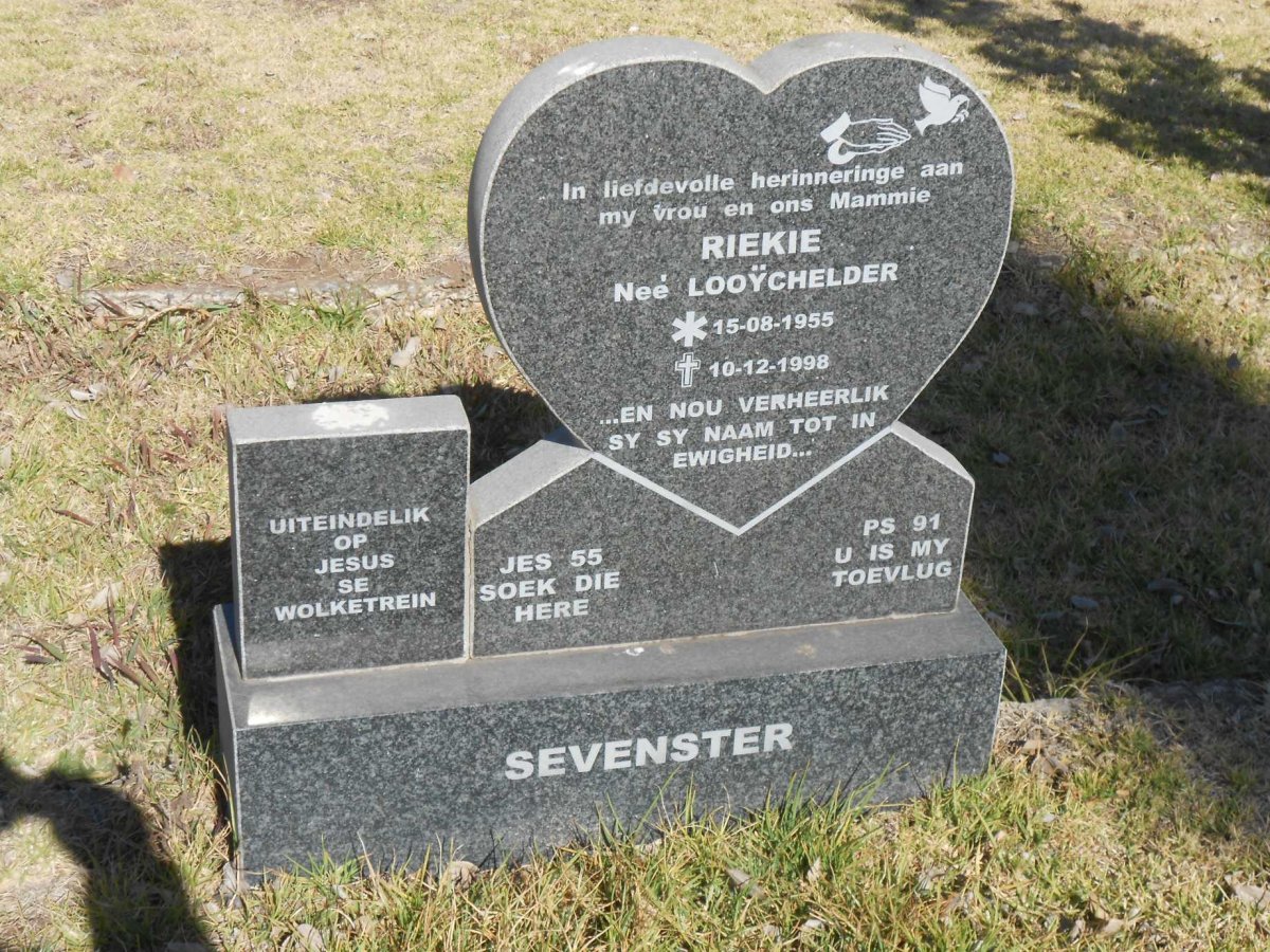 SEVENSTER Riekie nee LOÖYCHELDER 1955-1998