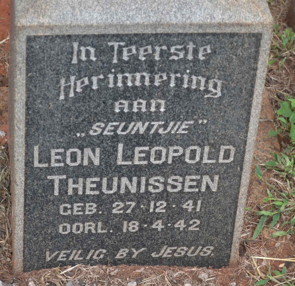 THEUNISSEN Leon Leopold 1941-1942