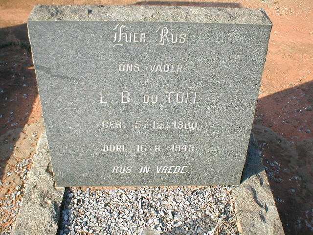 TOIT E.B., du 1860-1948