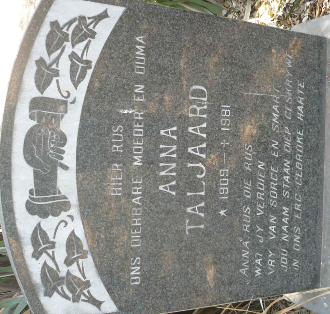 TALJAARD Anna 1909-1981