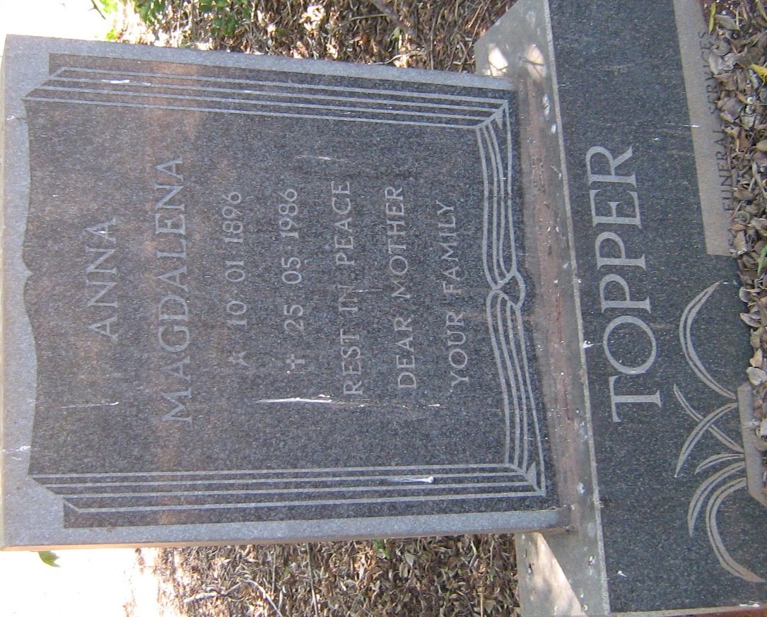 TOPPER Anna Magdalena 1896-1986