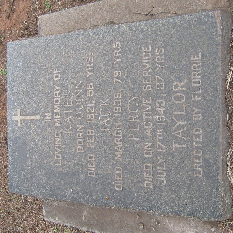 TAYLOR Jack -1936 &amp; Kate nee QUINN -1921 :: TAYLOR Percy -1943