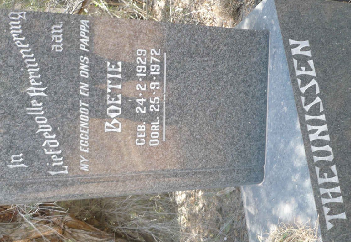 THEUNISSEN Boetie 1929-1972