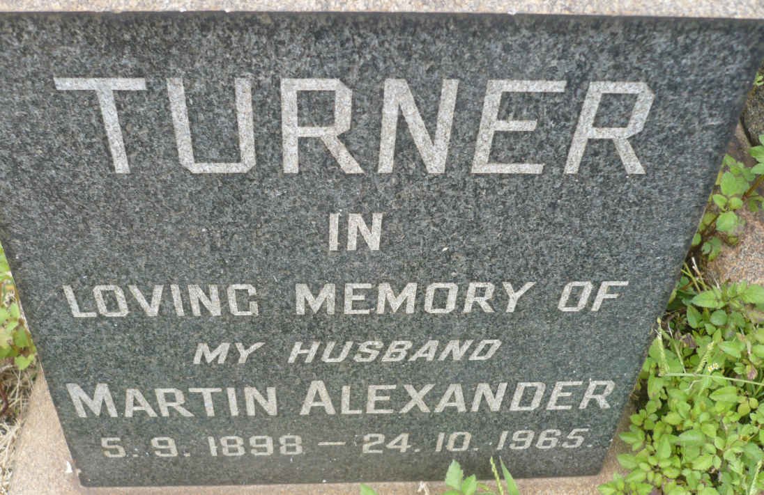 TURNER Martin Alexander 1898-1965