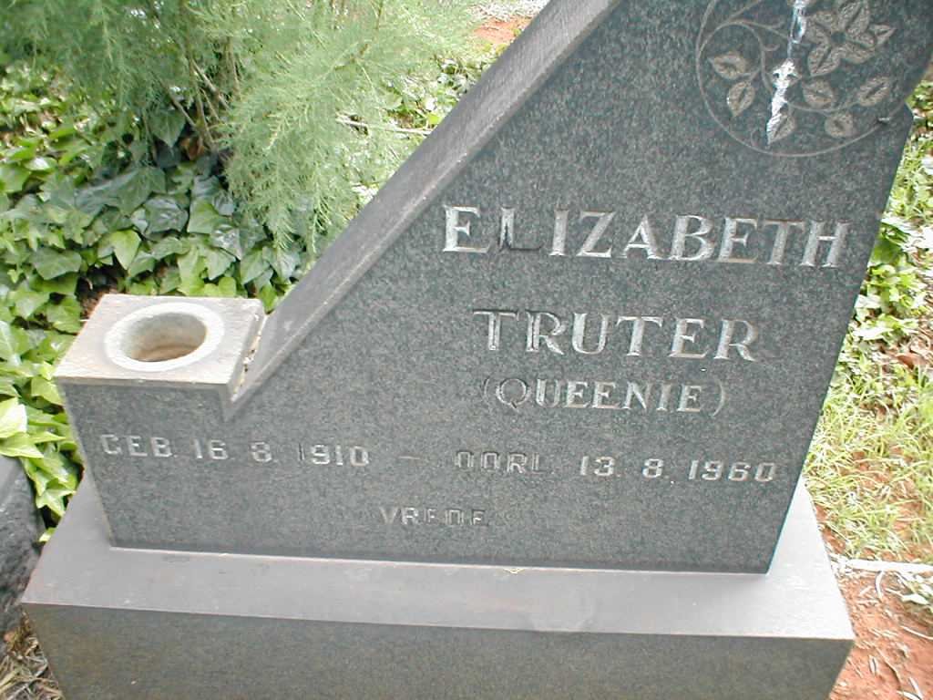 TRUTER Elizabeth 1910-1960