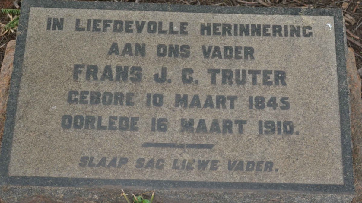 TRUTER Frans J.C. 1845-1910
