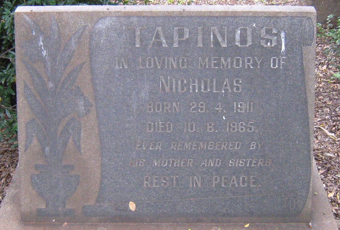 TAPINOS Nicholas 1911-1965