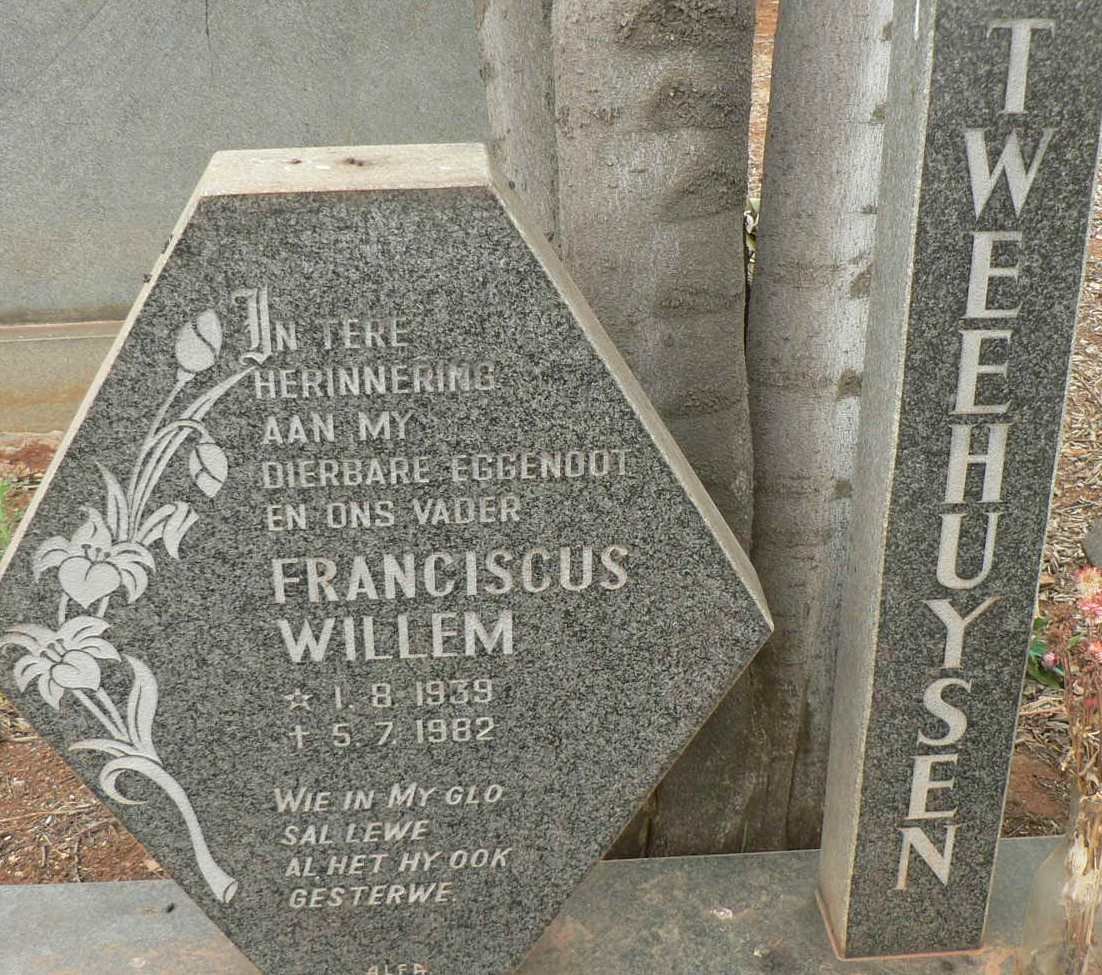 TWEEHUYSEN Francois Willem 1939-1982