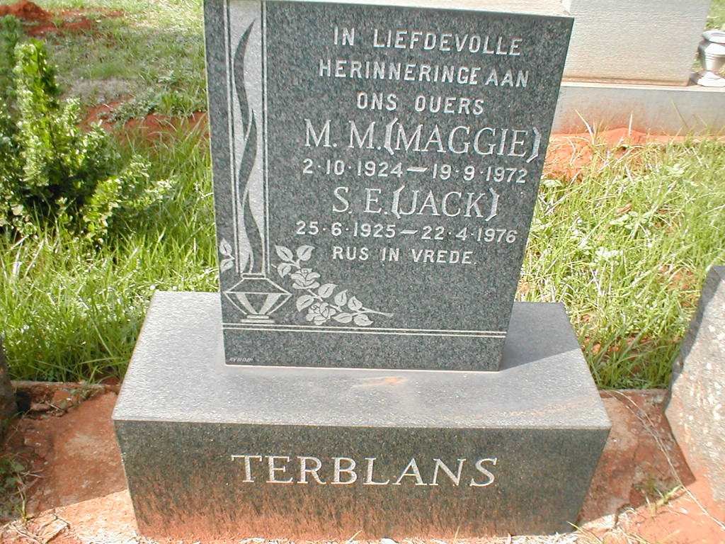 TERBLANS S.E. 1925-1976 &amp; M.M. 1924-1972