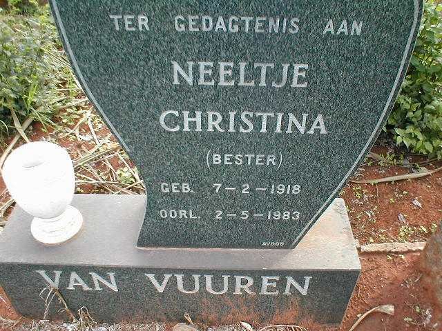 VUUREN Neeltje Christina, van nee BESTER 1918-1983