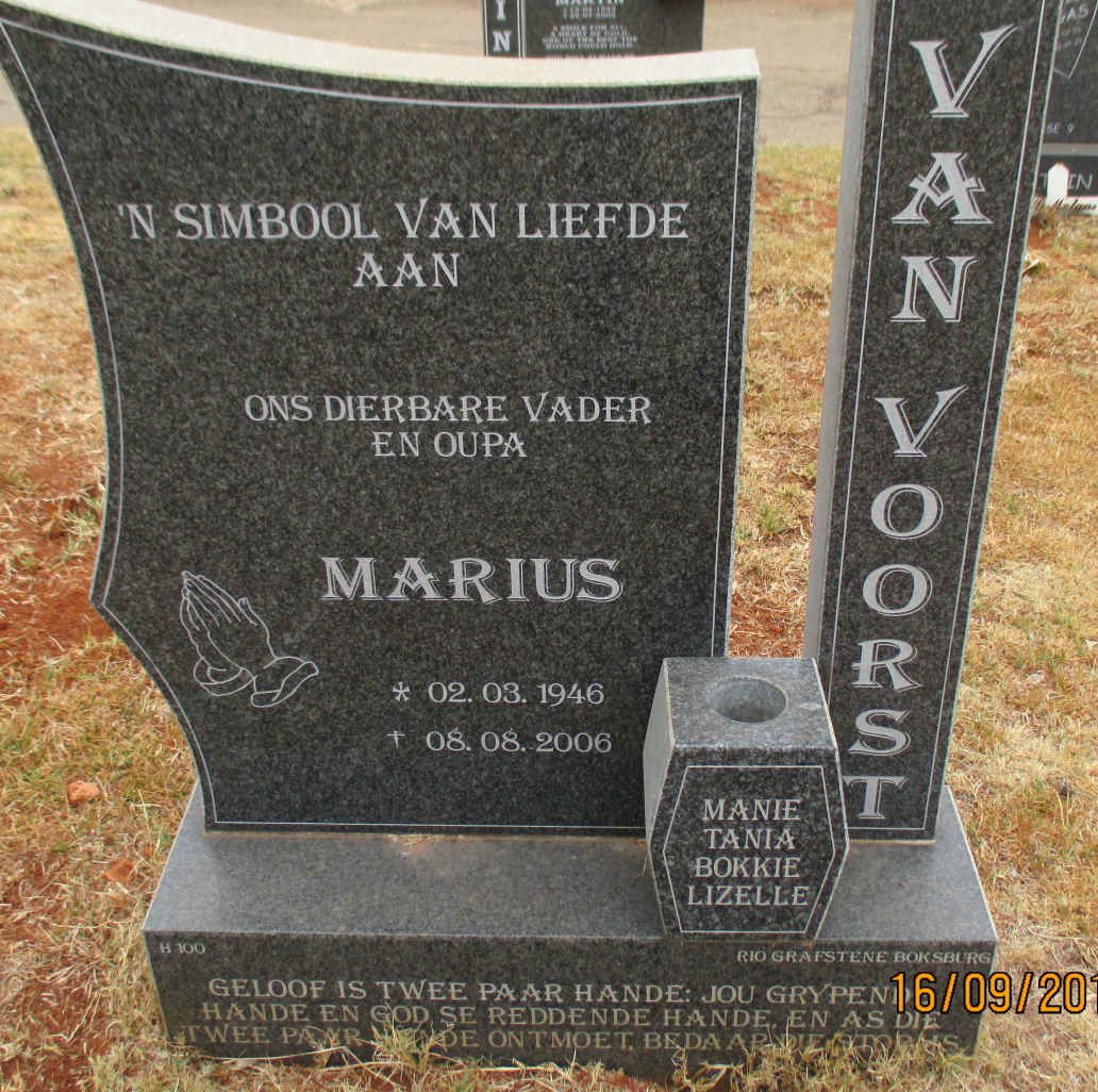 VOORST Marius, van 1946-2006