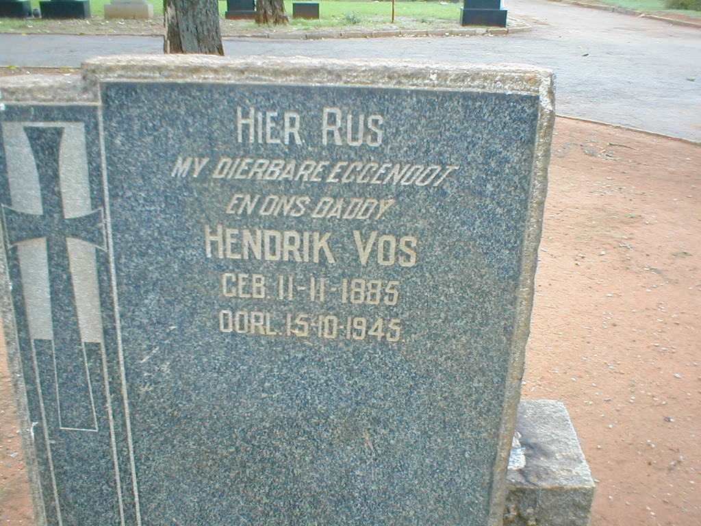 VOS Hendrik 1885-1945